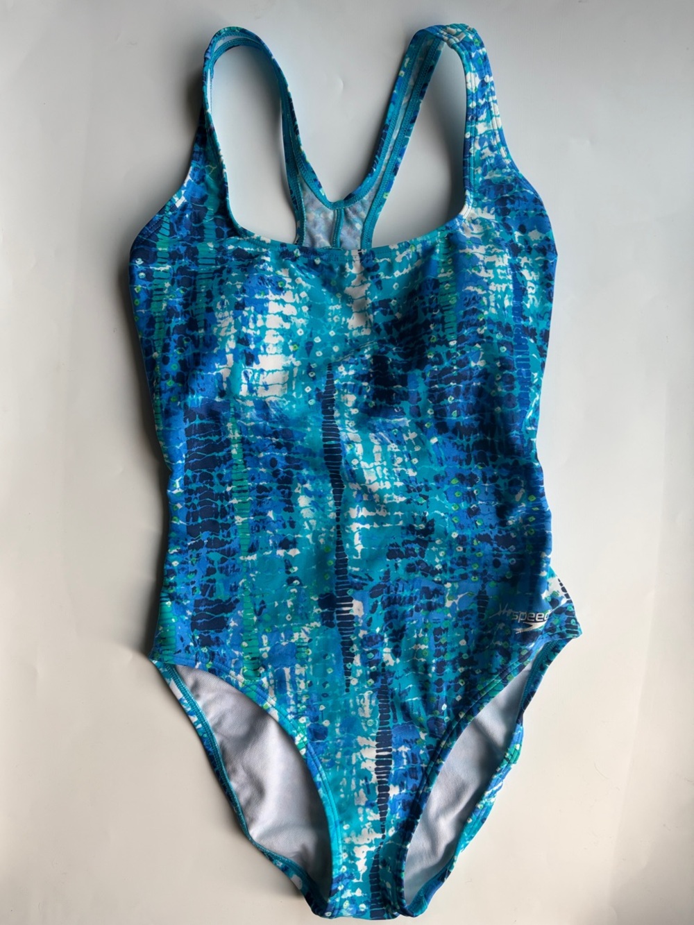 Speedo Blue Patterned One-Piece Swimsuit. 6